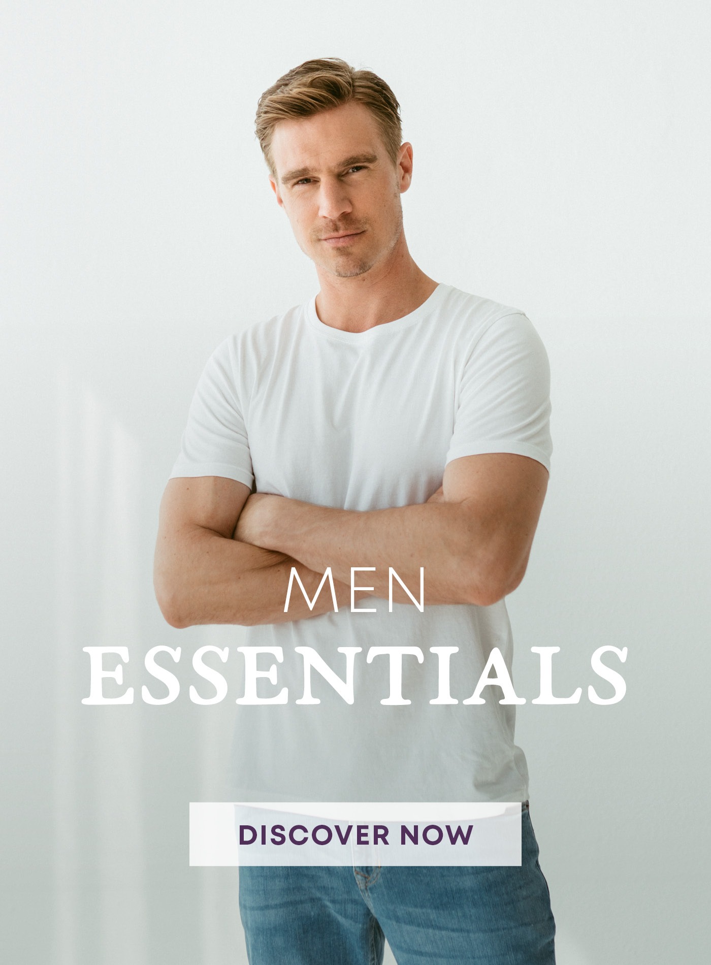 The home page picture for men collection.